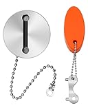 HZSIFU 316 Stainless Steel Boat Fuel Tank Cap, Mirror Polished Marine Boat Gas Cap Replacement Parts Fill Port Marine Hardware Thread Diameter 1.59 Inches