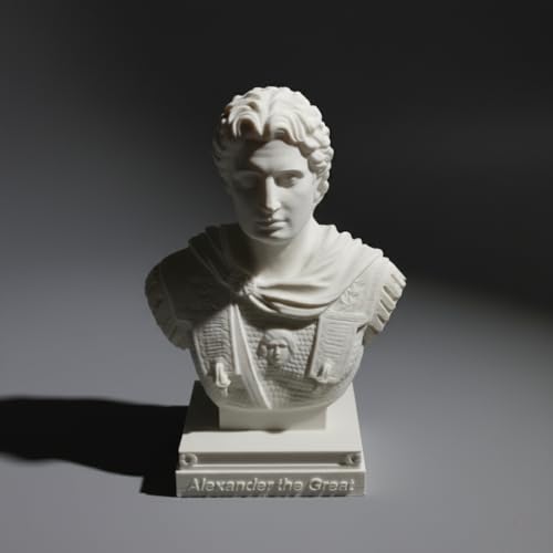 Busto decorativo Alejandro Magno 6 pulg alto