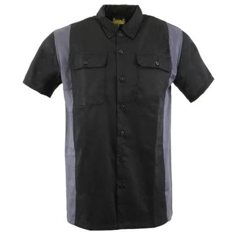 Milwaukee Leather Men's Two-Tone Mechanic Shirt Cover