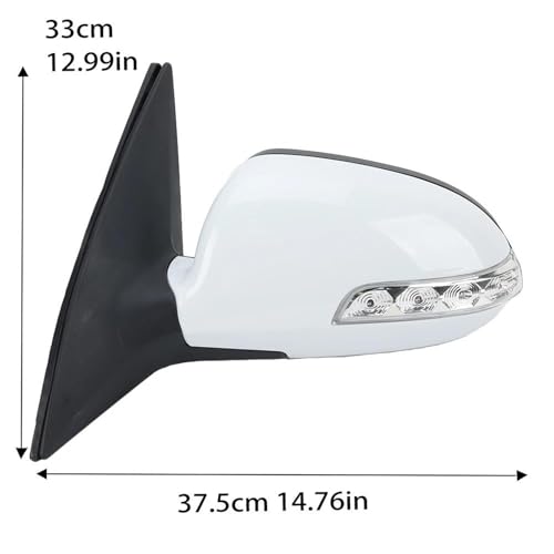 Rétroviseur extérieur pour Hyundai I30 FD finition apprêt blanc premium - 2
