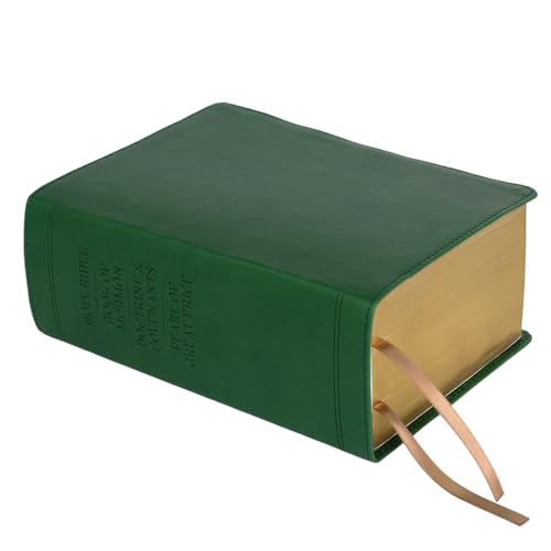 Hand-Bound Quad LDS Scriptures - Highland Green Simulated Leather - Includes Book of Mormon, Bible,...