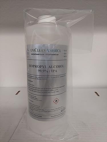 IPA - Isopropyl Alcohol - UniClean America Isopropanol 99.9% puirty - Made in USA - Size 64 fl oz