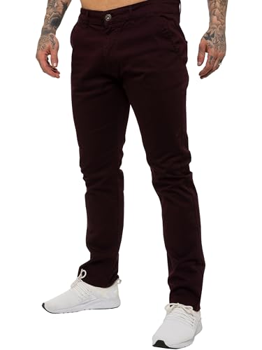 989Zé ENZO Mens Slim Fit Stretch Chino Jeans Casual Cotton Trousers Pants