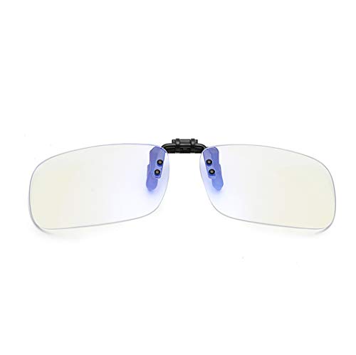 Filtro de luz Azul Gafas Clip on Computadora Gafas Antiluz Azul y UV para Ordenador, Tableta, Smartphone, televisor y Gaming-Anti eyestrain(Clip Anti luz Azul)