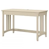 Bush Furniture Salinas Writing Desk, 48W, Antique White