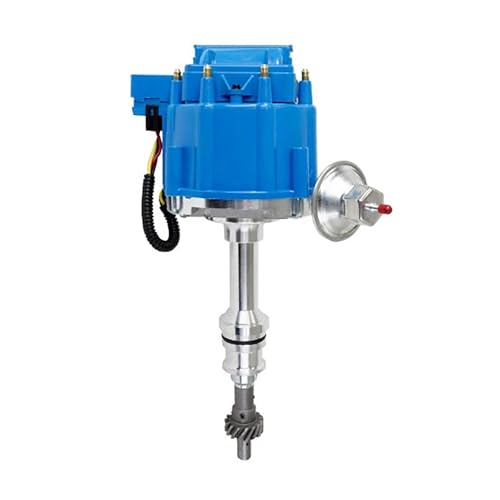 Distribuidor para Ford 351C y 400 con módulo electrónico de 7500 RPM y bobina integrada