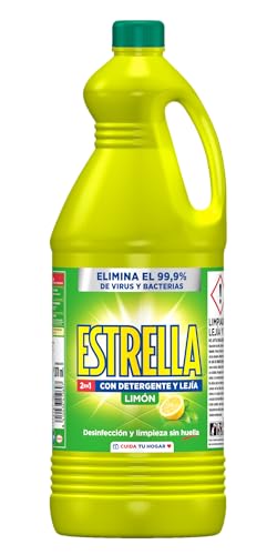 Estrella 2 en 1 Lejía con Detergente Limón,...