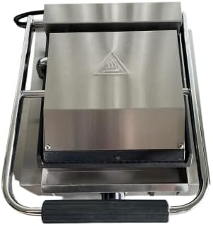 Davlex Panini Press Machine, Pannini, Maker, Commercial Contact Grill, Electric Hotplate, Top Ribbed Griddle Effect Toaster