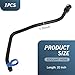 Flygun 1 PC Car Coolant Hose, Bendable Durable Automotive Radiator Hose for Engine, High Performance Vehicle Seal Pipe, Compatible with Cruze Opel Replacement OEM #13251447 1340838 (Black)