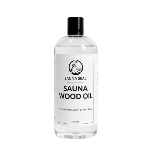 Sauna Seal - Sauna Wood Oil (32 oz) - Protect & Restore Sauna Benches - Non Toxic Paraffin Oil for Traditional & Infrared Saunas - 150+ Sq Ft Coverage - Made in USA