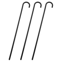 Garneck Set mit 3 dekorativen Krücken, aus Kunststoff, Schwarz, für Kostüm, Tanzzubehör, Kostümzubehör