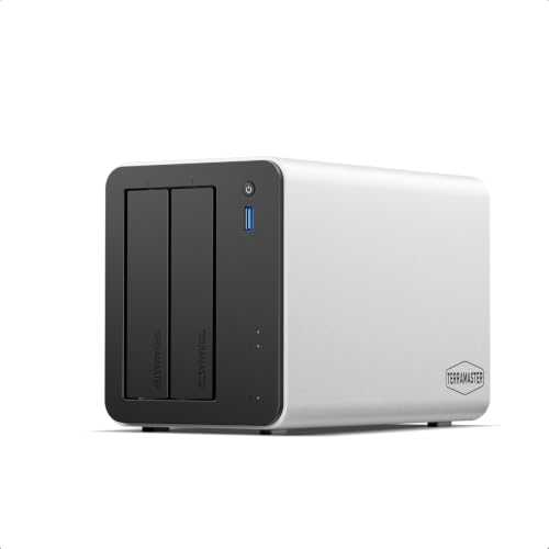 Image of TERRAMASTER F2-425 Plus NAS Storage - 2Bay Intel N95 Quad-Core CPU, 8GB RAM, 5GbE LAN x 2, M.2 Slot x 3, Network Attached Storage for Teamwork, Multimedia Server (Diskless)