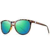 MERRY'S Polarized Sunglasses for Women Men Vintage Retro Classic Round Frame Aluminum Legs S8288