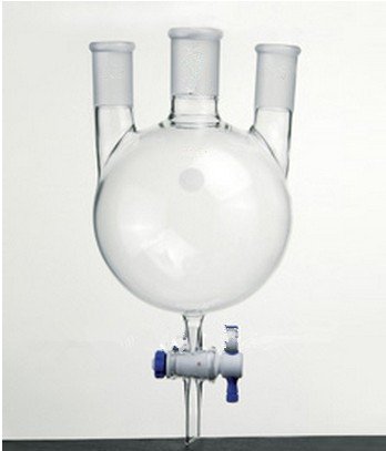 Flasque rond 3 cols Gowe évite les fuites de distillation 2000ml
