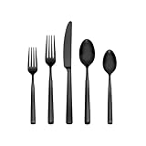 Oneida 897335 Ryder Satin Black 20-Piece Flatware Set