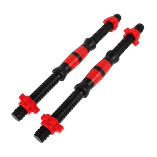 GALPADA Pair of 40cm Dumbbell Bars Handles Spinlock Collars Nuts for Barbells Strength Training Gym Accessory