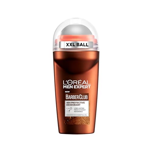 L'Oreal Men Expert Barber Club Deodorant, Cedarwood fragrance, Roll-On 50ml