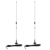 Dual Band VHF 136-174MHz UHF 400-470MHz Magnetic Base SMA Female Antenna for Walkie-Talkie Ham Radio Handled Two Way Radio Kenwood Baofeng UV-5R UV-82 BF-888 BF-F8HP (2-Pack), Eifagur