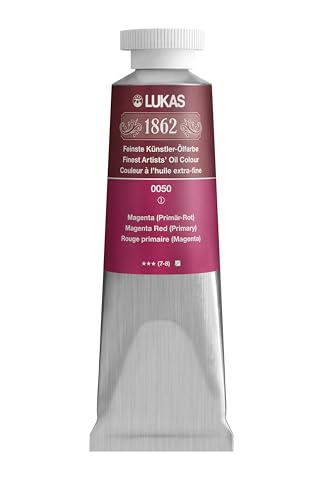 Lukas 1862 Oil 37 ml – Professional Quality Oil Colour Magenta (Primary Red)