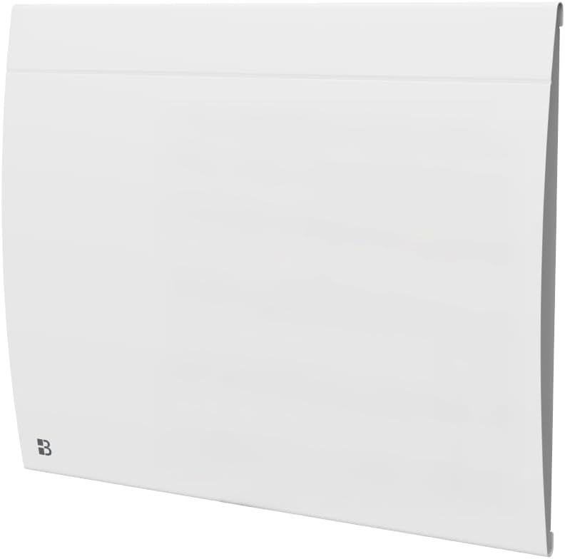 Illustration of Wi-Fi connectivity for the Bestherm ILLO CONNECT radiator, showing control via Tuya mobile app, Alexa, and Google Assistant.