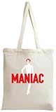 Jutebeutel 100% Baumwolle. Maniac creapy movie poster Tote Bag