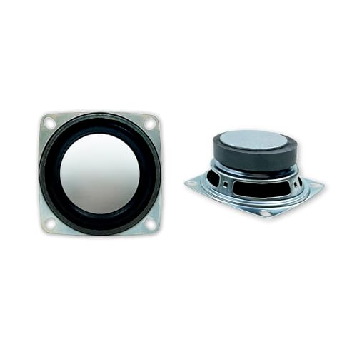 2pcs 2'' Speaker Stereo Woofer Full Range Audio Loudspeaker Electronic Soldering Project DIY Accessories 53 * 53 * 29.5mm 4Ohm 3W