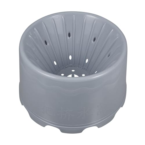 Vaguelly Escurridor Manual para Trapeador Cesta de Drenaje de Plástico Color Plata Gris, Accesorio Portátil para Exprimir Mopas en Limpieza Doméstica y Profesional
