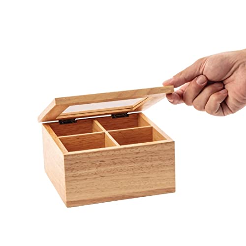 Olympia Mini Tea Box with Lid - 90x200x160mm 3.5x8x6.25