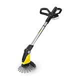 Kärcher 18 V Akku-Unkrautentferner WRE 18-55, Nylonborsten-Kopf mit max. 2.800 U/min, schwenkbarer Reinigungskopf, Teleskopstiel, verwendbar mit dem Kärcher 18-V-Akku, ohne Akku