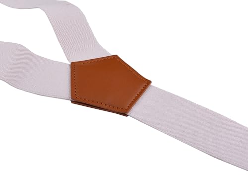Image of Suspenders for Men Y Back Adjustable Elastic with Strong Clips 47 Inches