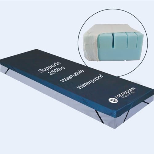 Roscoe Medical Hospital Bed Mattress for Medical Bed, 80\" x 35\", Foam, Waterproof, Nylon Cover, Non Slip, 350lb Weight Limit, Medical Mattress for Home Use