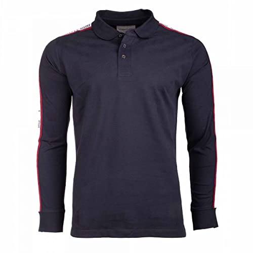 Cerruti 1881 Polo Manches Longues uni Diego - M Bleu Marine