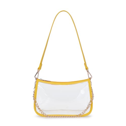 Image of Clear Purse Stadium Approved Bag Transparent Beach Handbag