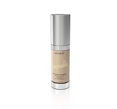Mirabella Invincible Anti-Aging Full Coverage HD Liquid Foundation - Ivory (I), 1 fl.oz.