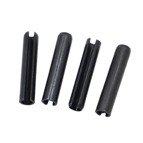 Pasadores de resorte divididos 10-50 piezas GB879 Pasadores rectos de resorte de acero, pasadores cilíndricos elásticos, pasadores M1.5 M2 M2.5 M3 M4 M5(M4 20pcs,12mm)