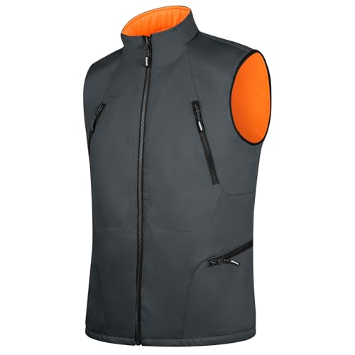 FREE SOLDIER Men's Lightweight Golf Vest Outerwear Windproof Reversible Sleeveless Softshell Jacket Running Vest