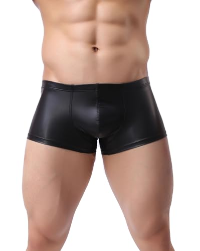Mens Sexy Shorts Boxers Briefs For Men Exotic Underwear Rave Short For Clubwear M-XXL