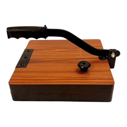 Image of Achleshwar Wooden Square Papad Puri Press Maker | Heavy Duty Plywood Board with Iron Handle | Roti Maker for Kitchen | 11 Inch (11Inch)
