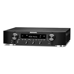 Marantz NR1200 Slanke Stereonetwerkreceiver en Hifi-Versterker, Alexa Compatibel, 5 HDMI-Ingangen, Bluetooth & WLAN, DAB + Radio, Muziekstreaming, AirPlay 2, HEOS Multiroom – Zwart