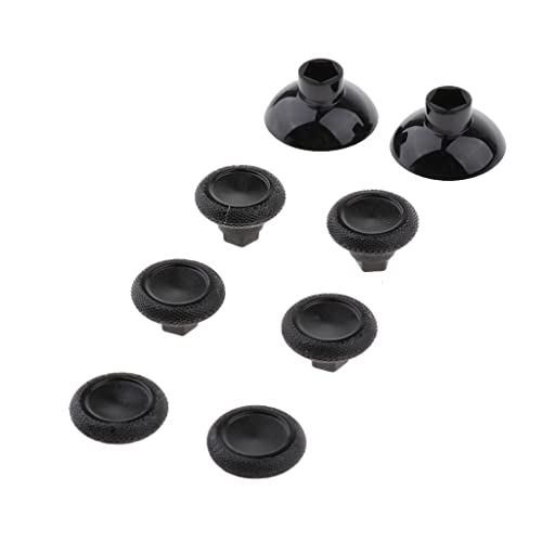 Image of CALANDIS Thumb Stick Cover for Microsoft Xbox One Controller Joystick Cap & 3D Rocker Base Holder Repair Part - Black | Controllers & Attachments | Video Game Accessories
