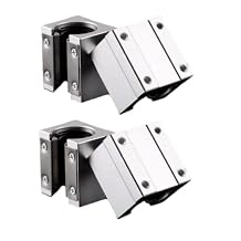 SBR25UU Bearing Blocks, 4Pcs 25mm Open Sliding Ball Bearing Block for SBR25 Linear Motion Shaft Guides Slide Rails as CNC Linear Rail Kit