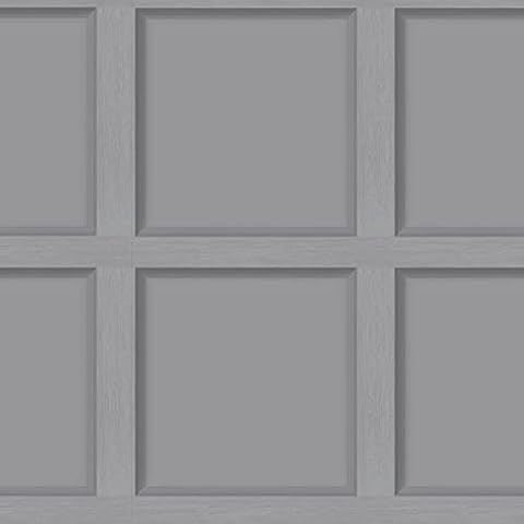 Holden Decor Modern Wood Panel 3D Effect Wooden Panelling Wallpaper Feature Wall 10m Roll [Grey 12981] Cover