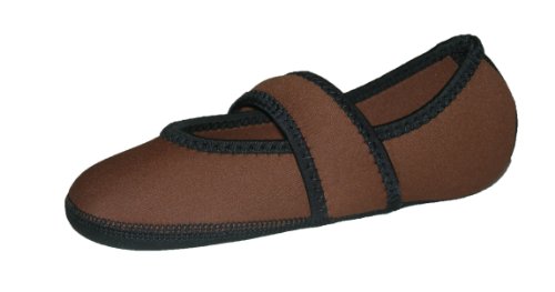 womens Modern slippers, Coffee, Large US