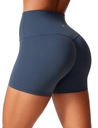 CRZ YOGA Mujeres Butterlift Shorts Levantamiento Glúteos 10cm   Sin Costura Frontal Yoga Cintura Alta Starlighting 40