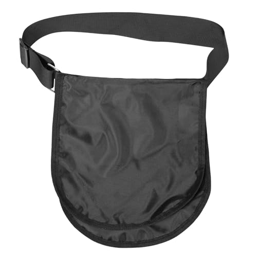 Bolsa de disco de mano de lona negra Toddmomy con costuras reforzadas para deporte