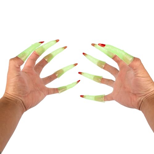 10pcs Glow in the Dark Witch Fingers â€“ Luminous Witch