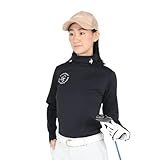 [ルコックスポルティフゴルフ] ゴルフシャツ 起毛 タートルネック なめらか 保温 吸汗 レディース BK00(ブラック)