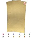Sandras-Bastelladen 2er Set Kerzen Verzierwachsplatten - 200 x 100 x 0,5mm Bronzegold
