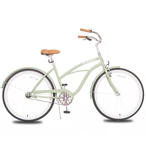 Image of ACEGER Girls Beach Cruiser Bike for Kids 5-13 Years Old, 16 inch 18 inch 20 inch 24 inch Single Speed Kids Bicycle Included Coaster Brake, Front and Rear Reflectors, 24 inch 7 Speeds with Dual Brakes