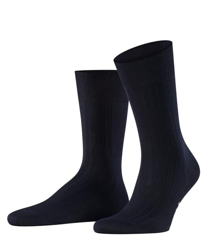 FALKE Men's Milano Ribbed Cotton Dress Socks, 1 Pair